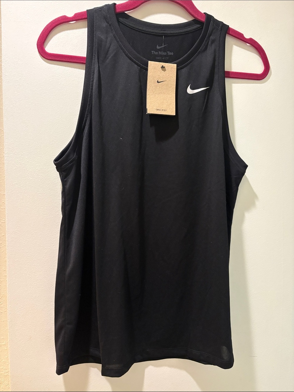 Nike Black Women’s Athletic Tank with White Swoosh